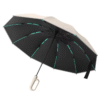 3 Fold Light Weight Paraguas Automatic Compact Lady Reverse Promotional Umbrella Ring Bulk Umbrellas Carabiner Umbrella