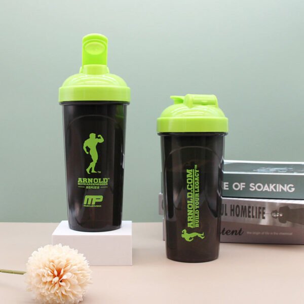 Advertisement Gift 700ml Portable Black Bpa Free Recycled Gym Workout Sports Plastic Protein Shaker Tumbler Bottle