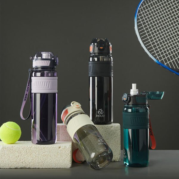 Hot Sale 1000ML Eco-Friendly Plastic Drinking Water Bottle Travel Water Cup with Rope Handle for Outdoor